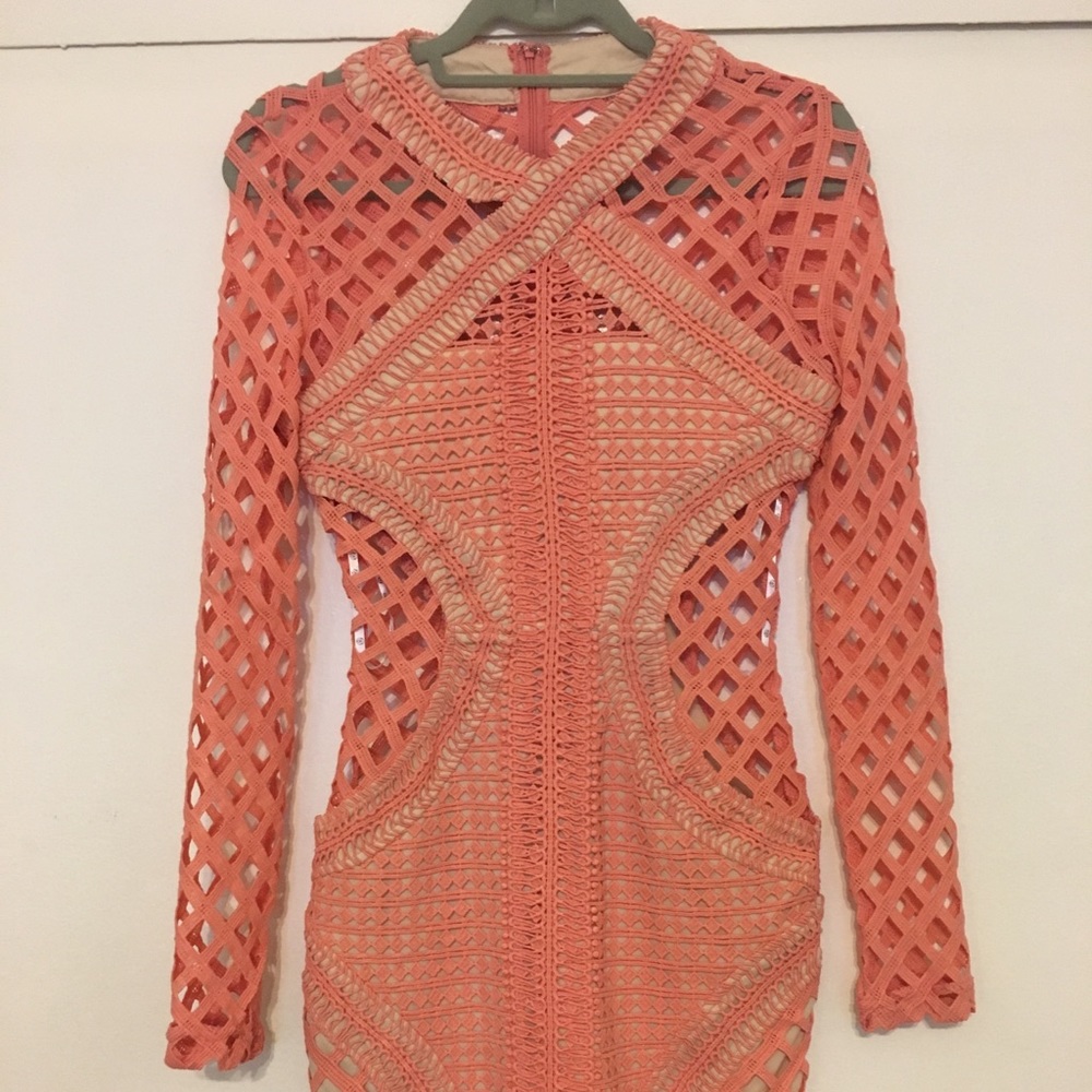 MISSGUIDED CORAL DRESS NEW!!